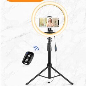 8" Selfie Ring Light with Tripod Stand & Cell Phone Holder